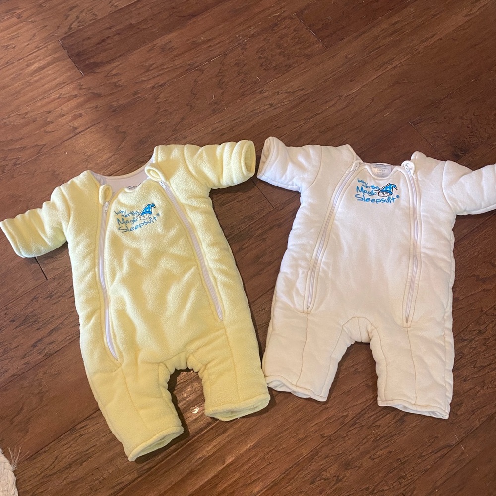 Two Magic Merlin Sleep Suits - size Large